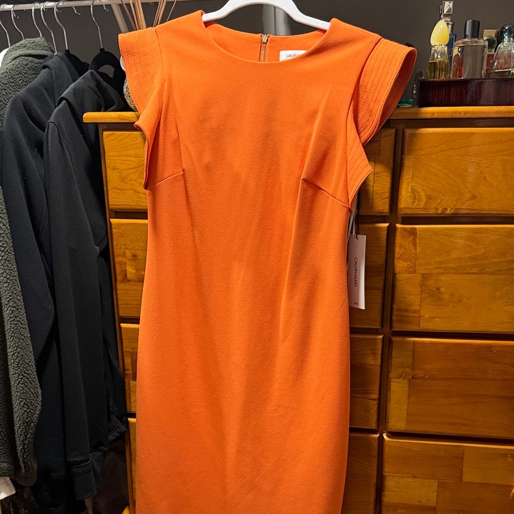 Calvin Klein Elegant Orange Dress